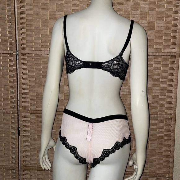 Victoria’s Secret Dream Angels Bra Fishnet Lace VS Bra & VS Panty Set NEW!! - Picture 13 of 16